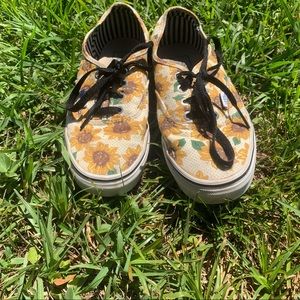 Vintage, Sunflower printed, authentic Vans